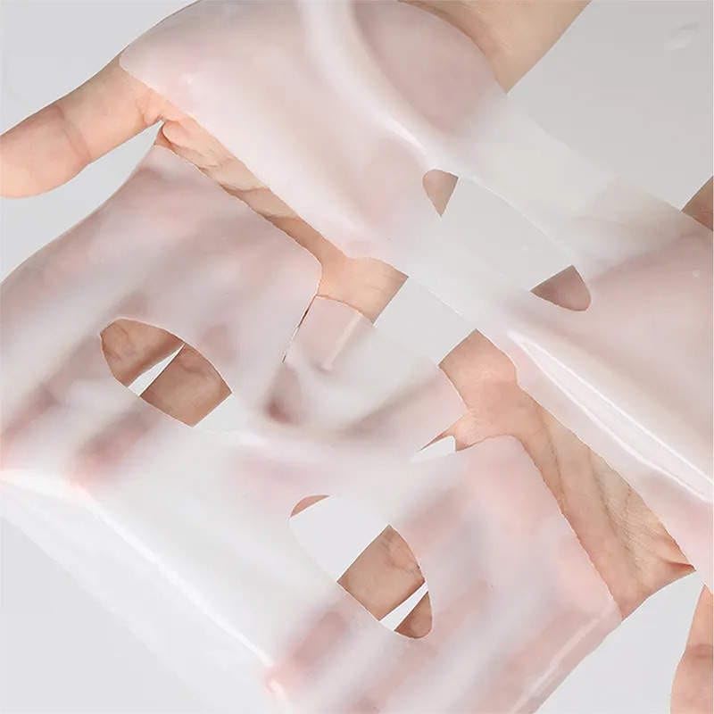 Navensi Bio Collagen Face Mask – Hydrating & Firming Sheet Mask for Anti-Aging, Wrinkle Reduction & Glowing Skin – Deep Moisturizing & Skin Tightening or Pore Minimizing Face Mask 34g x5ea